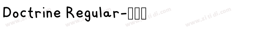 Doctrine Regular字体转换